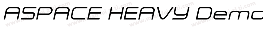 ASPACE HEAVY Demo字体转换